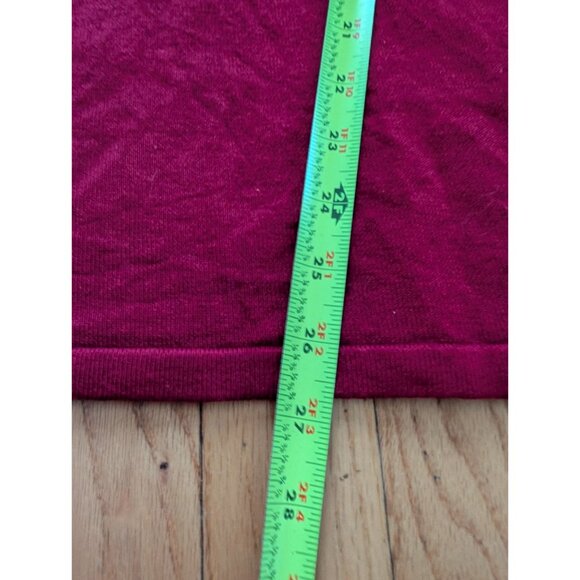 Maggie Barnes Red & White Geometric Print 3X Womens Long Sleeve Top - Picture 7 of 8